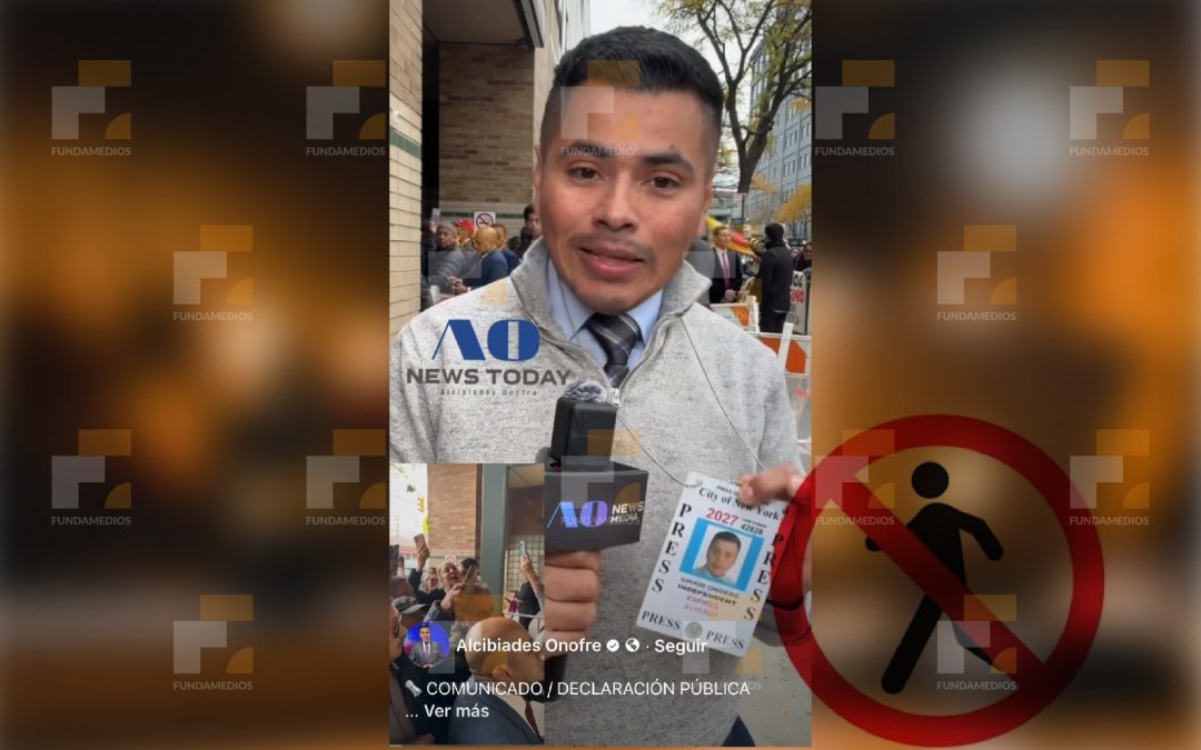 Presidencia del Ecuador impide ingreso de periodista en cobertura oficial en Nueva York