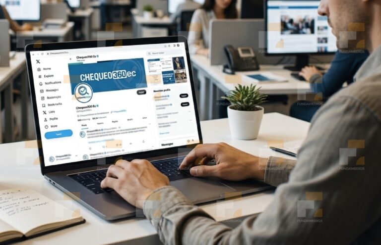 Cuenta de verificación oficialista aparece para intentar deslegitimar el fact checking independiente en Ecuador